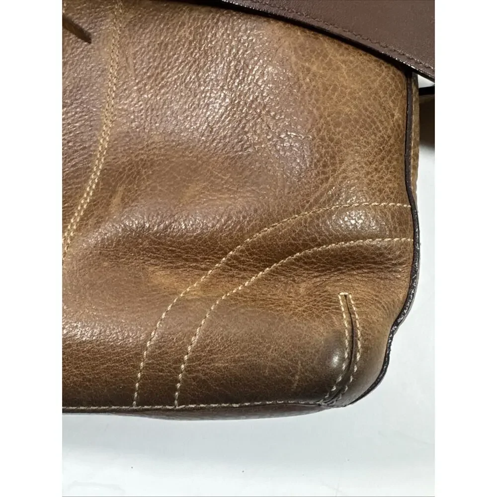 Coach Brown Leather F06S 10398 Crossbody Shoulder Bag